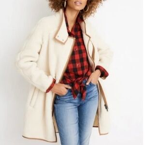 Madewell Sherpa Cocoon Coat